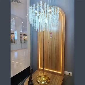 آباژور ایستاده آب طلا مدل برفی 3025/50