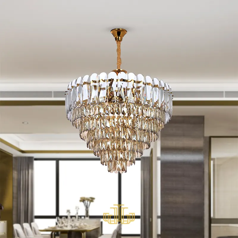 لوستر آب طلا تمام کریستال 9025/65